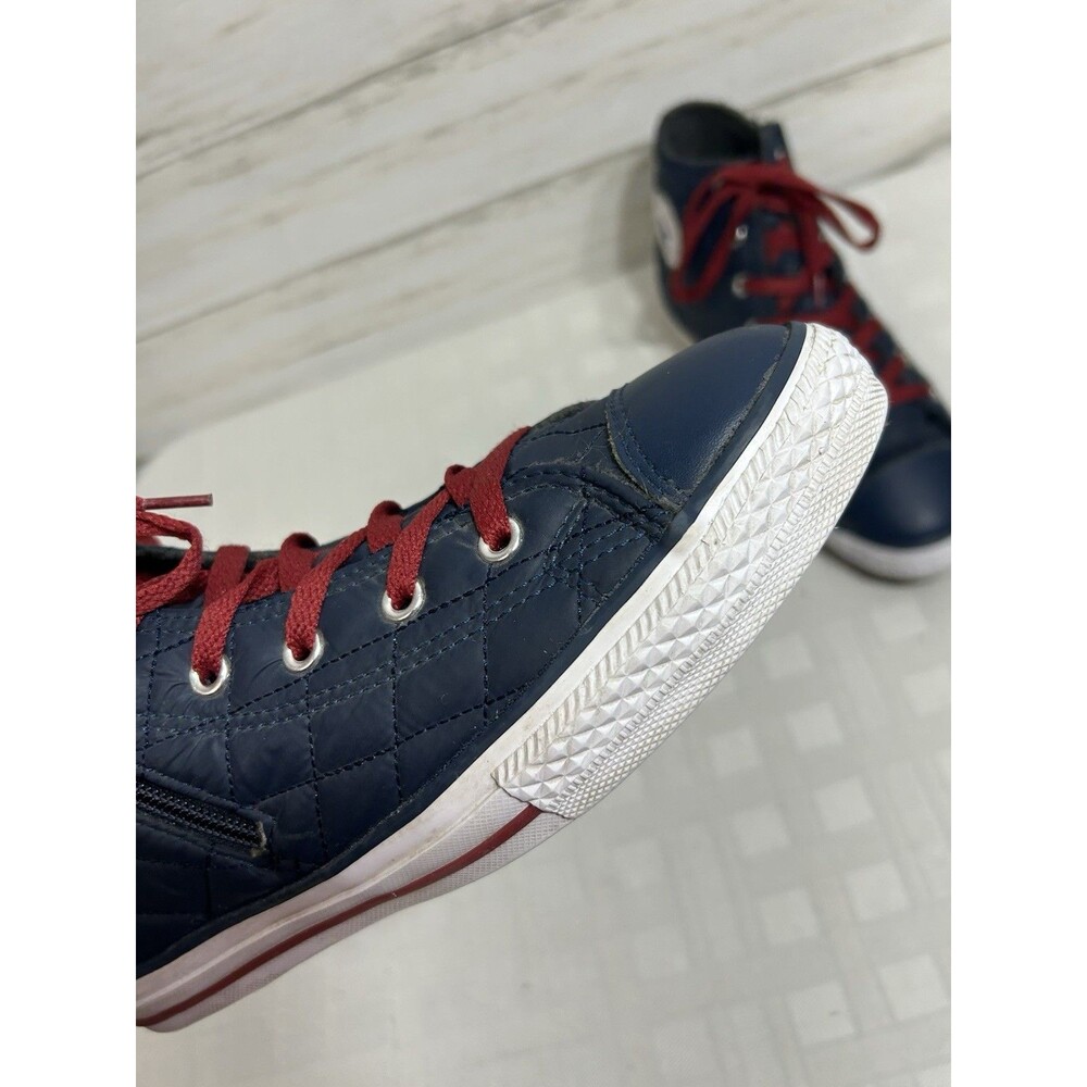 CONVERSE Chuck Taylor SIDE ZIP Blue QUILTED Junior Youth Size 6 Boy Girl Shoe - Picture 3 of 16